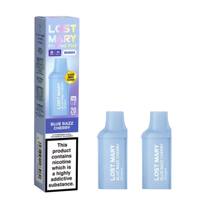 Blue Razz Cherry Lost Mary BM600 Pods - Vapeshop Co