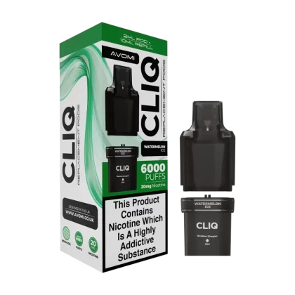 Watermelon Ice Avomi Cliq 6000 Refill Pack - 20mg - Vape Product (990450)