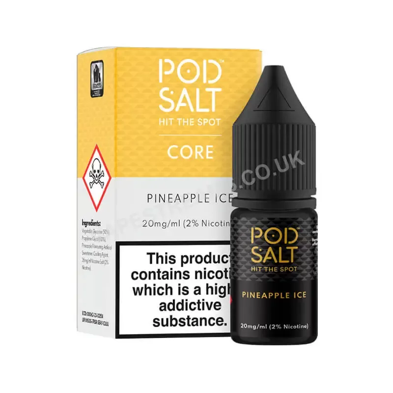 Pineapple Ice Nicotine Salt E-Liquid By Pod Salt Core Range - Vapestreams Co