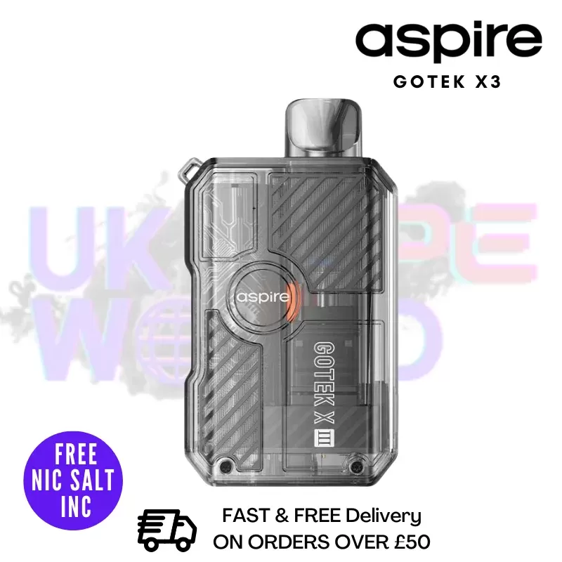 Black Aspire Gotek X3 Pod Kit – Only £8.79