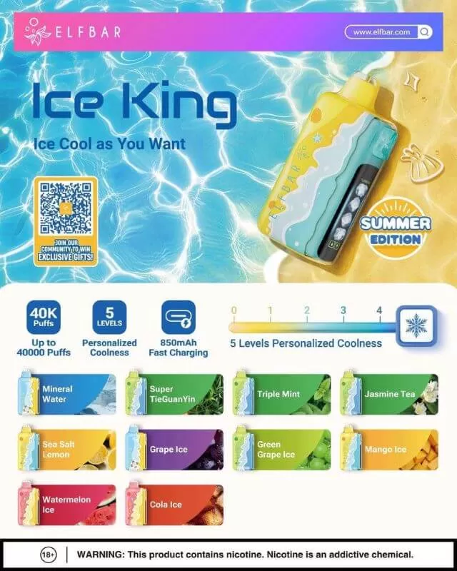 ELFBAR ICE KING 45,000 Puffs - Image 3