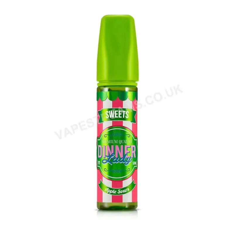 Dinner Lady Apple Sours E-Liquid Shortfill - Vapestreams Co