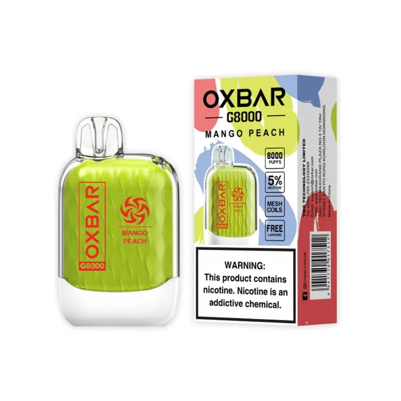 OXBAR G8000 Disposable Device - 8000 Puffs - Peach Ice - Image 3