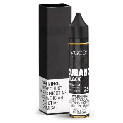 Cubano Black SaltNic – VGOD 30ml (25mg, 50mg) NicSalt E-Liquid - Vape Product, Vape Product