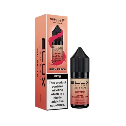Juicy Peach Nic Salt E-Liquid by Elux Legend - Strength#10mg>20mg