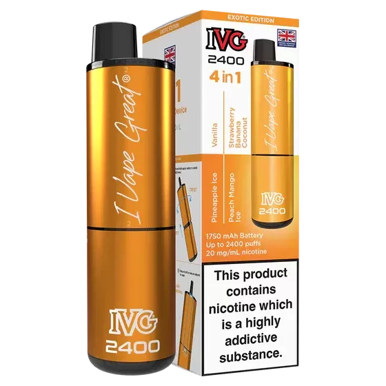 IVG 2400 Rechargeable Vape Exotic Edition - Strength#20mg