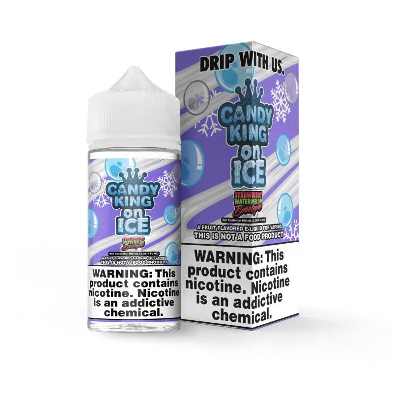 Candy King ON ICE - Strawberry Watermelon Bubblegum - 100ML E-Liquid