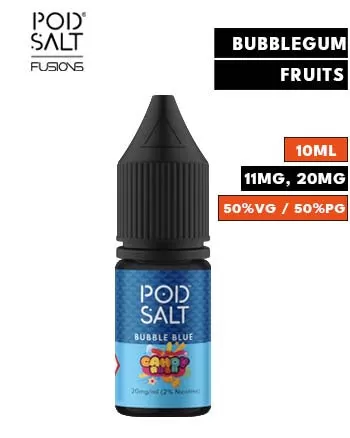Candy Rush Bubble Blue Nic Salt E Liquid by Pod Salt Fusions - 11mg