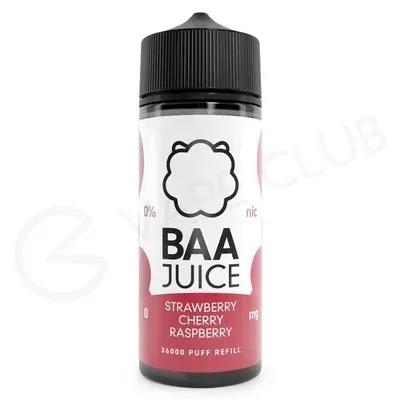Strawberry Cherry Raspberry Shortfill E-Liquid by Baa Juice 100ml - Ecigpremium