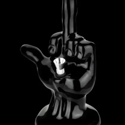 “One-Fingered Salute” Ceramic Water Pipe - Ejuicewarehouse