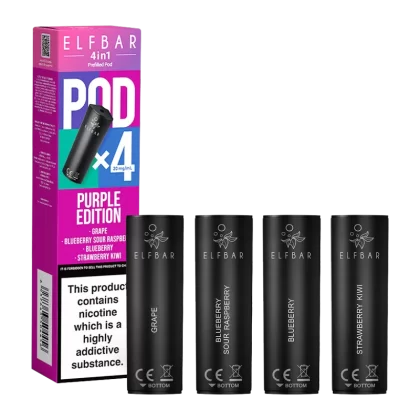 Purple Edition Elfbar 4in1 Pods - Ecigwizard