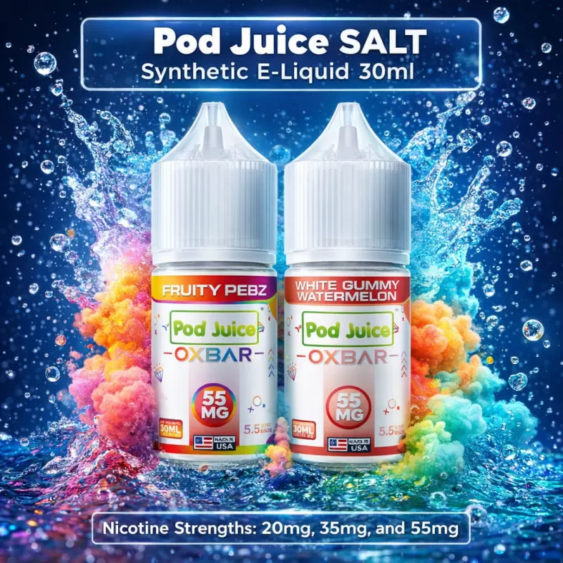 Pod Juice SALT Synthetic E-Liquid 30ml - Jewel Tobacco / 45mg - Vapeciga