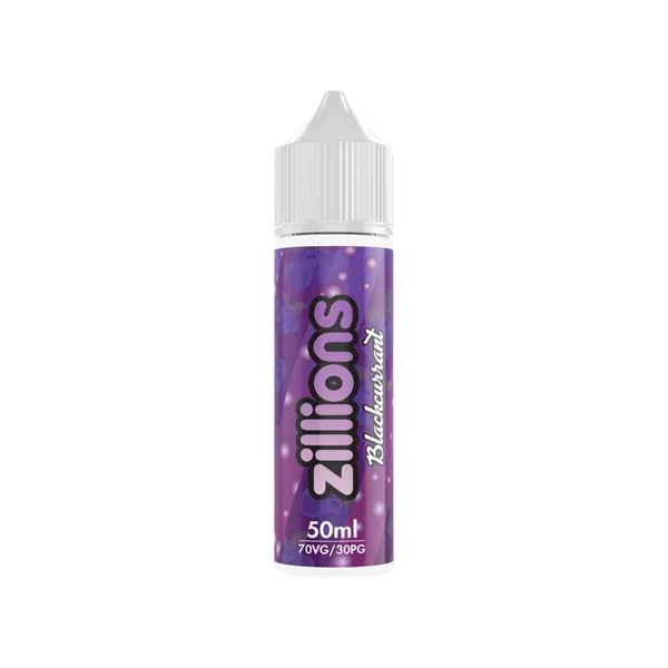 Zillions 50 ml nikotinfreies Shortfill E-Liquid (70VG/30PG) – Fruchtige Burst-Geschmacksrichtungen