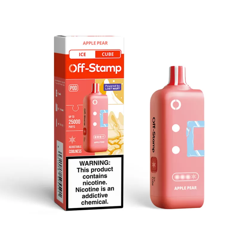 Off-Stamp X-CUBE Ice Cube 25K Disposable POD Powered By LOST MARY – 25000 Puffs - Apple Pear - Image 2