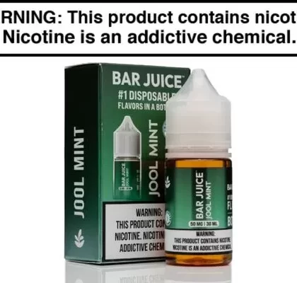 Jool Mint by Bar Juice Nic Salt 30ML - Vape Product, Vape Product (C6B6BB)
