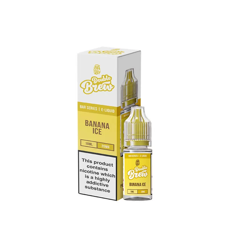 Ohm Brew Double Brew Banana Ice 10ml Nic Salt E-Liquid - 20mg