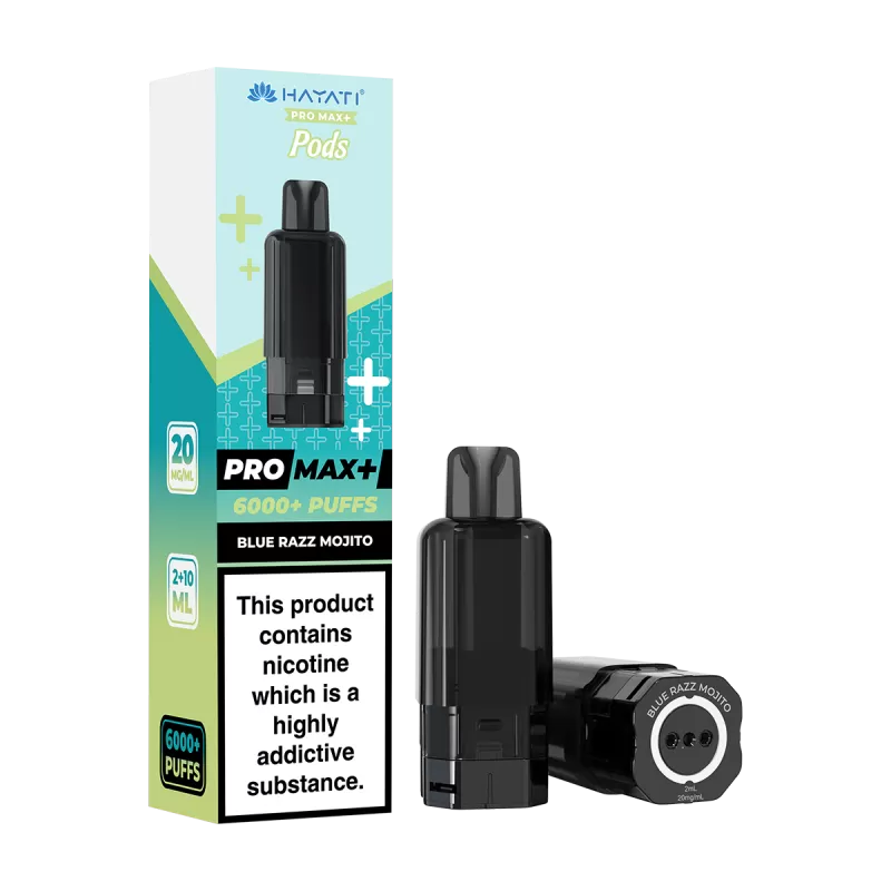 Blue Razz Mojito Hayati Pro Max+ Refill Pack - Vape Product