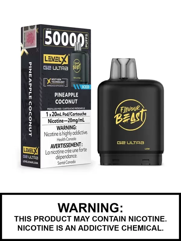 Pineapple Coconut Iced Flavour Beast Level X Ultra Pods