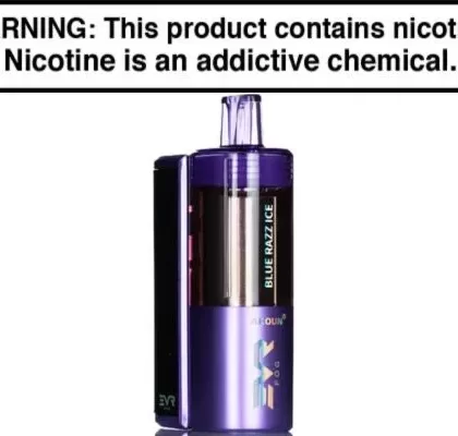 EVRFOG 100K Kit Disposable Vape 100,000 Puffs - Blue Razz Ice, Cherry Bomb