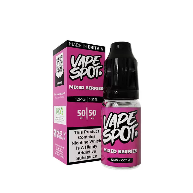 Vape Spot Mixed Berries E-Liquid 10ml - 6mg - Image 2