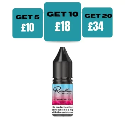 Ramillion 10ml E-liquid Nic Salt - 20 MG / Peach Ice