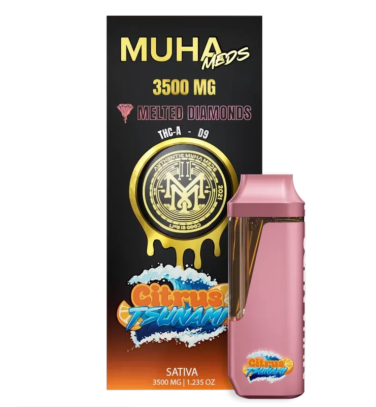 MUHA MEDS Melted Diamonds THC-A D9 3.5g Disposable