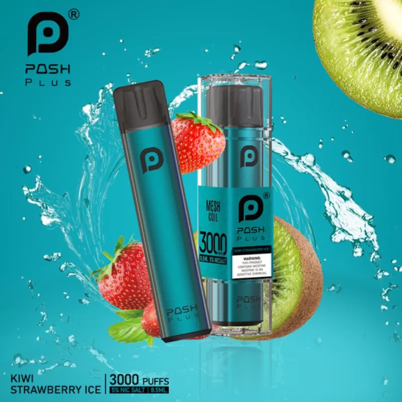 POSH PLUS – Kiwi Strawberry Ice 3000 Puffs - Image 2