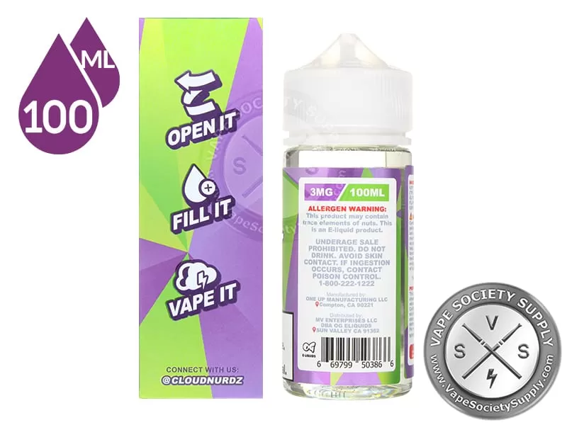 Grape Apple by Cloud Nurdz 100ml - Vape Product, Vape Product (87BF54) - Image 3