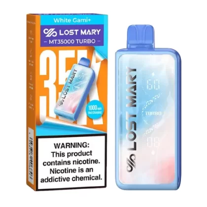 White Gami Disposable Vape (35000 Puffs) by Lost Mary MT35000 Turbo