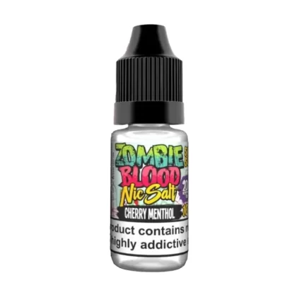 Zombie Blood Cherry Menthol Nic Salt Vape Juice - 10 Pack - Strength 10mg