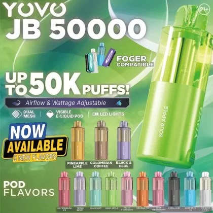 Yovo JB50000 Pod - Sour Apple - Skullvaping
