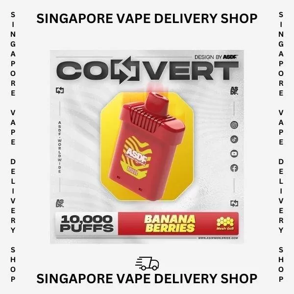 ASDF Convert 10000 Puffs - Strawberry Pear (Kit Set) - Image 3
