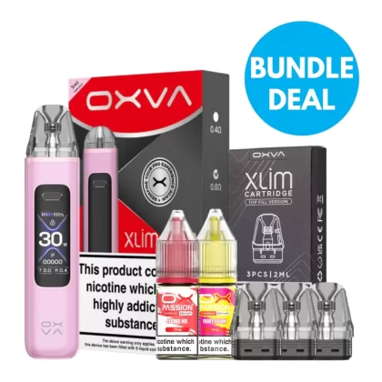 20mg (2%) OXVA Xlim Pro 3 Starter Kit Bundle - OXVA / Pod Kit / Black Carbon / Black Leather / Brown Leather / Pink Silk / Pro Carbon / Purple Silk / Race Red / Sky Blue / Titanium Silk