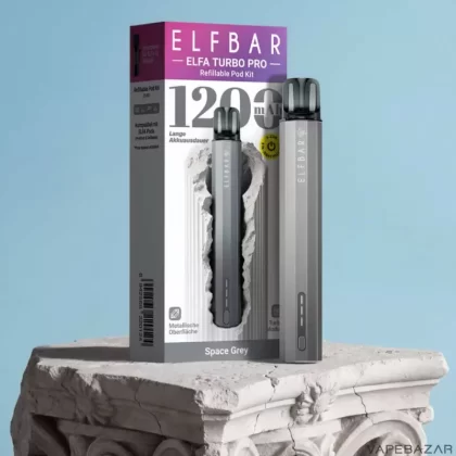 Elf Bar Elfa Turbo Pro Pod Kit – Space Grey