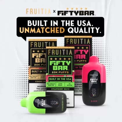 FRUTIA x FIFTY BAR 20K Puff Disposable Device - 20000 Puffs - B-Pop