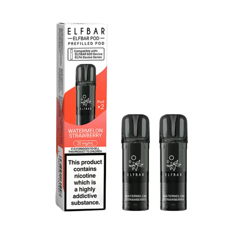 Elf Bar 600 Prefilled Pod Watermelon Strawberry