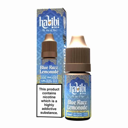 Habibi Blue Razz Lemonade Nic Salt Vape Juice - 10 Pack - 10mg