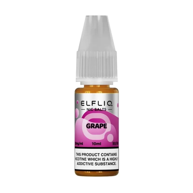 Grape Nic Salt E-Liquid by Elf Bar Elfliq (10ml) - 5mg - Image 2