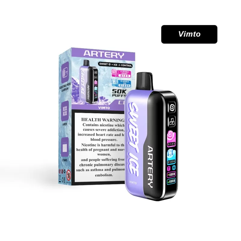 Artery CL6 50K Rechargeable Disposable Vape (50,000 Puffs) - Vimto / 20 mg