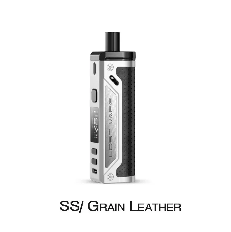 Lost Vape Thelema Pod Mod Kit 80W 3000mAh - Black/Glossy Leather - Image 3