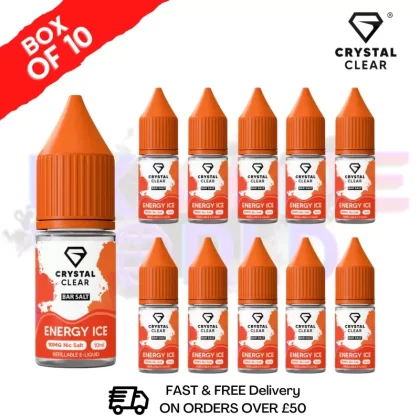 Energy ICE Crystal Clear Nic Salt Box Of 10 – Only £17.99