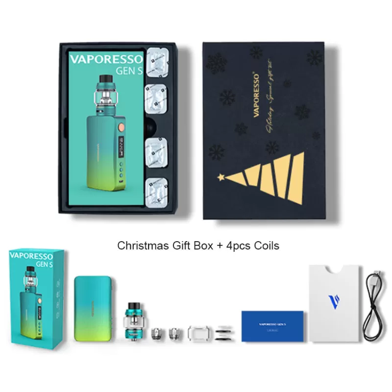 Vaporesso Gen S 220W Mod Kit with NRG-S Tank(Christmas Edition) - Matte Gray - Image 3