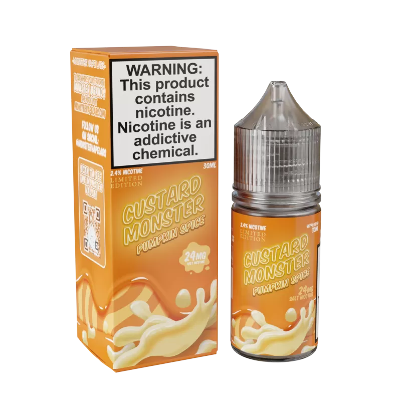 Custard Monster Salt - Pumpkin Spice - 30ML E-Liquid - 48MG