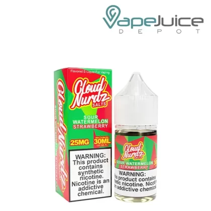 Sour Watermelon Strawberry TFN Salts Cloud Nurdz 30ml