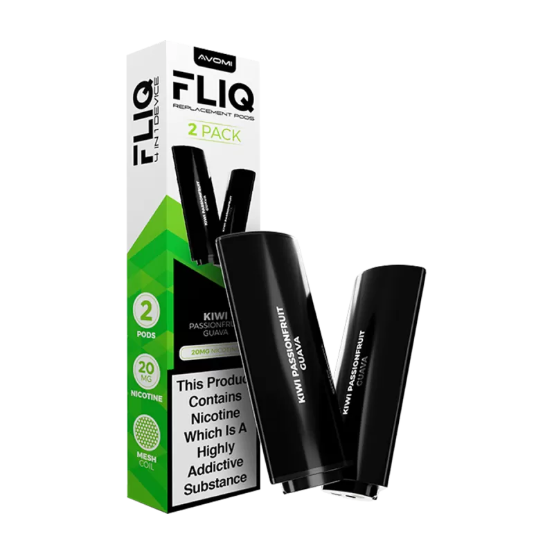 Kiwi Passionfruit Guava Avomi Fliq 4in1 Pods - 20mg - Vape Product
