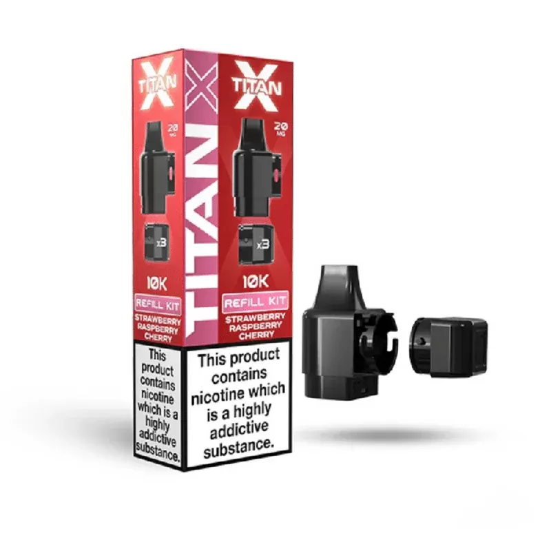 Titan X Prefilled Pod Strawberry Raspberry Cherry - Nicotine Strength#20mg (D692D2)