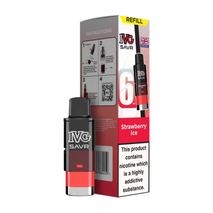 Strawberry Ice IVG SAVR Refill Pack - 20mg - Vape Product