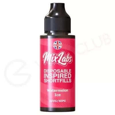 Watermelon Ice Shortfill E-Liquid by Mix Labs 100ml