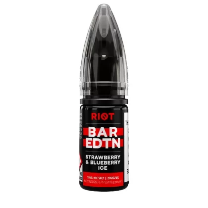Strawberry Blueberry Ice BAR EDTN Riot Squad Nic Salt E-Liquid - 5mg