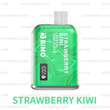 BIMO Crystal 12k Puffs- Strawberry Kiwi - Ozvapeone (D4CC89)